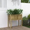 Image de vidaXL Jardinière avec pieds 70x31x70 cm bois de pin imprégné837562