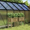 Image de vidaXL Jardinières 2 pcs avec pieds bois de pin imprégné837563
