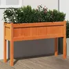 Image de vidaXL Jardinières avec pieds et pieds 110x31x70 cm bois de pin massif837568
