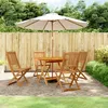 Image de Vidaxl Ensemble De Salle Ã Manger De Jardin 5 Pcs Bois D'acacia Solide