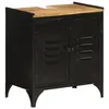 Image de vidaXL Armoire de lavabo de salle de bain fer et bois de manguier358564