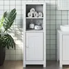 Image de vidaXL Armoire de salle de bain BERG blanc 40x34x110 cm pin massif