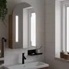 Image de vidaXL Armoire de bain Â¿Â¿ miroir avec LED arquÂ¿Â¿e chÂ¿Âºne 42x13x70 cm