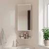 Image de vidaXL Armoire de bain à miroir d'angle blanc 30x24x60 cm