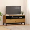 Image de vidaXL Meuble TV FLAM 110x40x50 cm bois massif de pin357819