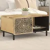Image de Vidaxl Table Basse 80x50x40 Cm Bois De Manguier Massif