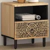 Image de vidaXL Table de chevet 40x33x46 cm Bois de manguier solide358218