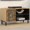 Image de vidaXL Meuble TV 80x31x46 cm bois massif de manguier358227
