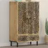 Image de vidaXL Buffet 60x33x100 cm bois de manguier massif 358242