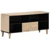 Image de vidaXL Meuble TV 100x33x46 cm bois massif de manguier