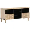 Image de vidaXL Meuble TV 100x33x46 cm bois massif de manguier