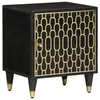 Image de vidaXL Table de chevet 40x33x46 cm Bois de manguier solide