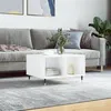 Image de vidaXL Table basse Blanc brillant 60x50x36,5 cm Bois d'ingénierie830534