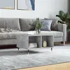 Image de vidaXL Table basse Gris béton 60x50x36,5 cm Bois d'ingénierie830536
