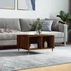 Image de vidaXL Table basse ChÃªne marron 60x50x36,5 cm Bois d'ingÃ©nierie
