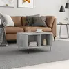 Image de vidaXL Table basse Gris béton 60x50x36,5 cm Bois d'ingénierie830544