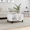 Image de vidaXL Table basse Blanc brillant 60x50x36,5 cm Bois d'ingénierie830550