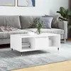 Image de vidaXL Table basse Blanc brillant 90x50x36,5 cm Bois d'ingénierie830582