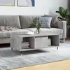 Image de vidaXL Table basse Gris béton 90x50x36,5 cm Bois d'ingénierie830584