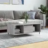 Image de vidaXL Table basse Sonoma gris 90x50x36,5 cm Bois d'ingénierie830586