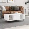 Image de vidaXL Table basse Blanc 90x50x36,5 cm Bois d'ingénierie830588