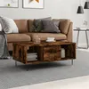 Image de vidaXL Table basse Chêne fumé 90x50x36,5 cm Bois d'ingénierie830593