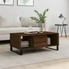 Image de vidaXL Table basse Chêne marron 90x50x36,5 cm Bois d'ingénierie830603