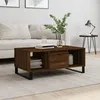 Image de vidaXL Table basse ChÃªne marron 90x50x36,5 cm Bois d'ingÃ©nierie