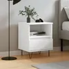 Image de vidaXL Table de chevet Blanc 40x35x50 cm Bois d'ingénierie830620