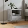 Image de vidaXL Table de chevet gris béton 40x35x50 cm bois d’ingénierie830628