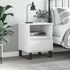 Image de vidaXL Table de chevet Blanc 40x35x50 cm Bois d’ingénierie830636