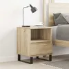 Image de vidaXL Table de chevet chêne sonoma 40x35x50 cm bois d’ingénierie830642