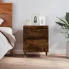 Image de vidaXL Table de chevet chêne fumé 40x35x50 cm bois d’ingénierie830662