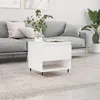 Image de vidaXL Table basse blanc 50x46x50 cm bois d’ingénierie830892