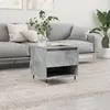 Image de vidaXL Table basse gris béton 50x46x50 cm bois d'ingénierie830900