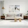 Image de vidaXL Tables basses 2 pcs chêne fumé 50x46x50 cm bois d'ingénierie830903