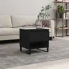 Image de Vidaxl Table Basse Noir 50x46x50 Cm Bois D'IngÃ©nierie