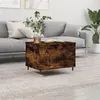 Image de vidaXL Table basse Chêne fumé 60x44,5x45 cm Bois d'ingénierie830945