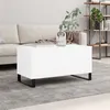 Image de vidaXL Table basse Blanc 90x44,5x45 cm Bois d'ingénierie830980
