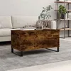 Image de vidaXL Table basse Chêne fumé 90x44,5x45 cm Bois d'ingénierie830985