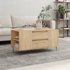 Image de vidaXL Table basse chêne sonoma 102x44,5x50 cm bois d'ingénierie830999