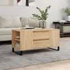 Image de vidaXL Table basse chêne sonoma 102x44,5x50 cm bois d'ingénierie