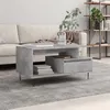Image de vidaXL Table basse Gris béton 90x49x45 cm Bois d'ingénierie831024