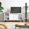 Image de vidaXL Meuble TV Blanc 100x35x55 cm Bois d'ingénierie831324