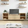 Image de vidaXL Meuble TV ChÃªne sonoma 160x35x55 cm Bois d'ingÃ©nierie