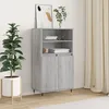 Image de vidaXL vidaXL Buffet haut Sonoma gris 60x36x110 cm Bois d'ingénierie