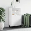Image de vidaXL Buffet haut Blanc 60x36x110 cm Bois d'ingénierie831492