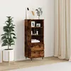 Image de vidaXL Buffet haut Chêne fumé 40x36x110 cm Bois d'ingénierie