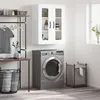 Image de vidaXL Armoire murale blanc 69,5x34x90 cm bois d'ingÂ¿Â¿nierie