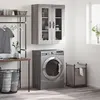 Image de vidaXL Armoire murale sonoma gris 69,5x34x90 cm bois d'ingénierie